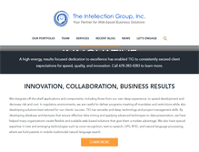 Tablet Screenshot of intellectiongroup.com